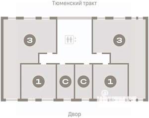 1-к квартира, вторичка, 45м2, 6/17 этаж