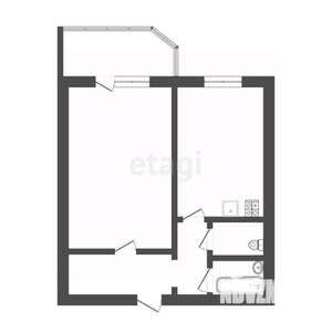 1-к квартира, вторичка, 43м2, 3/16 этаж