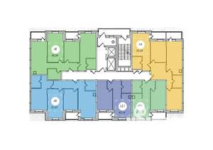 1-к квартира, вторичка, 44м2, 18/22 этаж