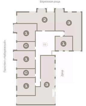 1-к квартира, вторичка, 46м2, 4/9 этаж