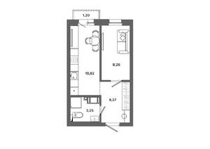 1-к квартира, вторичка, 29м2, 13/19 этаж