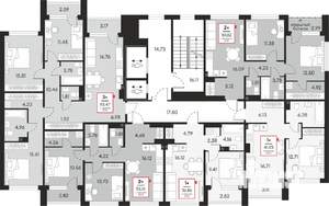 2-к квартира, вторичка, 60м2, 7/21 этаж