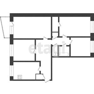 4-к квартира, вторичка, 88м2, 4/5 этаж