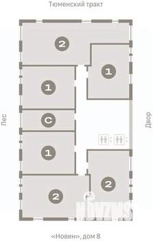 2-к квартира, вторичка, 85м2, 11/15 этаж
