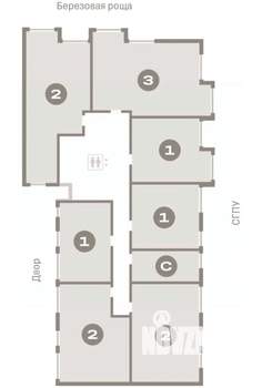 1-к квартира, вторичка, 47м2, 3/9 этаж