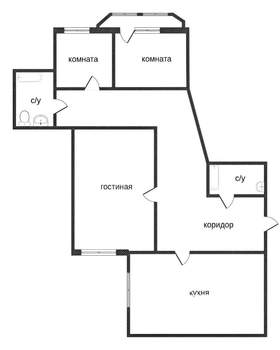 3-к квартира, вторичка, 107м2, 8/15 этаж