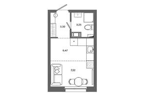 Студия квартира, вторичка, 20м2, 4/19 этаж
