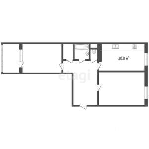 2-к квартира, вторичка, 46м2, 2/9 этаж