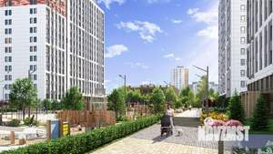 1-к квартира, строящийся дом, 43м2, 16/16 этаж