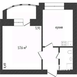 2-к квартира, вторичка, 54м2, 6/10 этаж