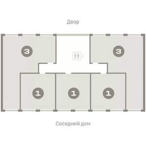 3-к квартира, вторичка, 82м2, 2/7 этаж