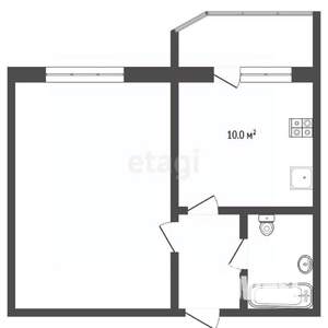 1-к квартира, вторичка, 36м2, 5/18 этаж