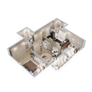 2-к квартира, вторичка, 70м2, 5/22 этаж