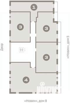 3-к квартира, вторичка, 119м2, 8/8 этаж