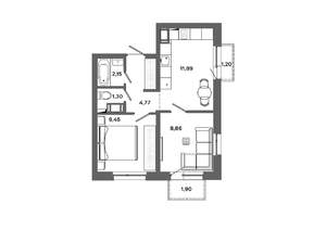 2-к квартира, вторичка, 39м2, 11/19 этаж