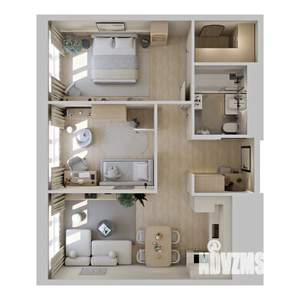 2-к квартира, вторичка, 55м2, 7/9 этаж
