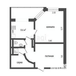 1-к квартира, вторичка, 38м2, 10/10 этаж