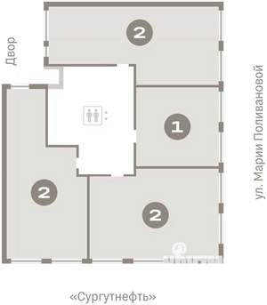 2-к квартира, вторичка, 76м2, 2/9 этаж