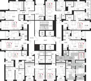 2-к квартира, вторичка, 58м2, 10/21 этаж