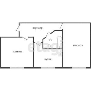 2-к квартира, вторичка, 40м2, 4/5 этаж