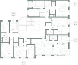 2-к квартира, вторичка, 80м2, 2/9 этаж