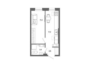 1-к квартира, вторичка, 28м2, 12/19 этаж
