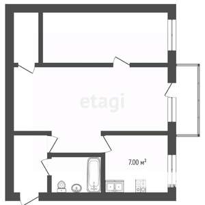 2-к квартира, вторичка, 44м2, 2/5 этаж