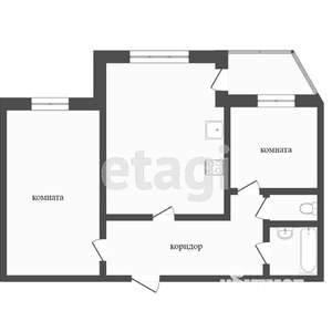 2-к квартира, вторичка, 59м2, 3/5 этаж