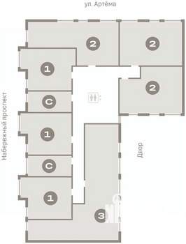 1-к квартира, вторичка, 49м2, 3/7 этаж
