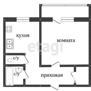 1-к квартира, вторичка, 41м2, 10/10 этаж