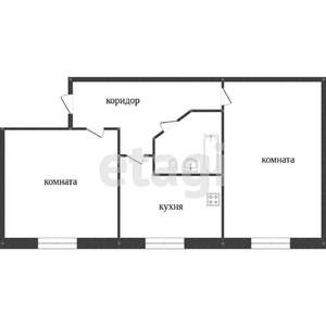 2-к квартира, вторичка, 41м2, 2/5 этаж