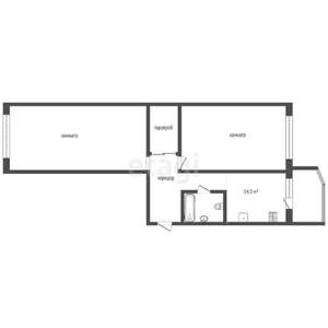 2-к квартира, вторичка, 67м2, 10/17 этаж