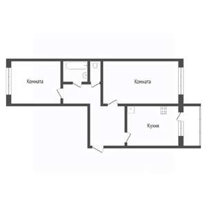 2-к квартира, вторичка, 52м2, 5/5 этаж