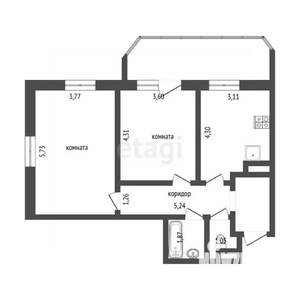 2-к квартира, вторичка, 65м2, 5/25 этаж