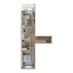 1-к квартира, вторичка, 49м2, 10/23 этаж