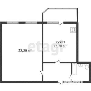1-к квартира, вторичка, 37м2, 7/17 этаж