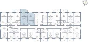 1-к квартира, вторичка, 53м2, 6/25 этаж
