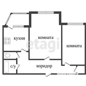 2-к квартира, вторичка, 60м2, 5/5 этаж