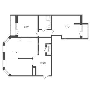 3-к квартира, вторичка, 130м2, 8/9 этаж