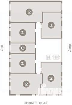 2-к квартира, вторичка, 92м2, 7/15 этаж