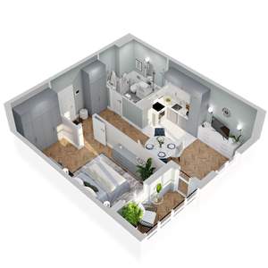 1-к квартира, вторичка, 46м2, 12/22 этаж