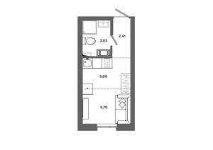Студия квартира, вторичка, 16м2, 4/19 этаж