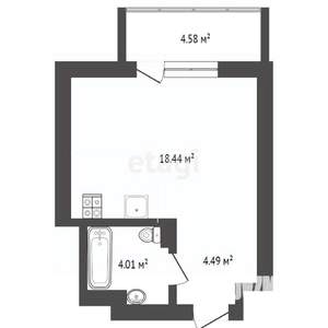 Студия квартира, вторичка, 32м2, 2/10 этаж