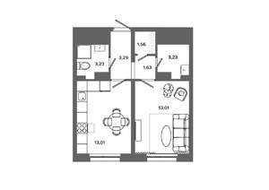 1-к квартира, вторичка, 39м2, 6/19 этаж