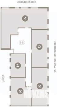 4-к квартира, вторичка, 144м2, 9/9 этаж