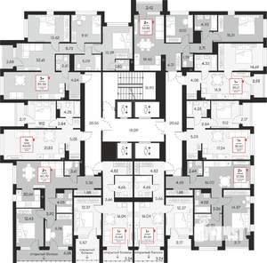 3-к квартира, вторичка, 89м2, 8/21 этаж