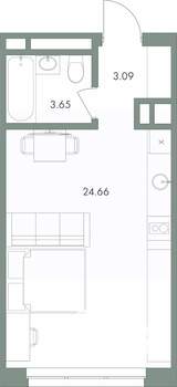 Студия квартира, вторичка, 31м2, 7/9 этаж