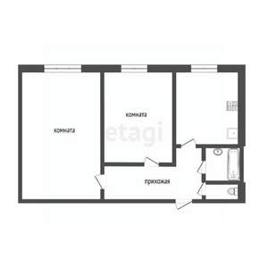 2-к квартира, вторичка, 41м2, 2/5 этаж