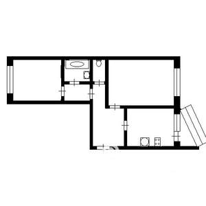 2-к квартира, вторичка, 59м2, 9/9 этаж