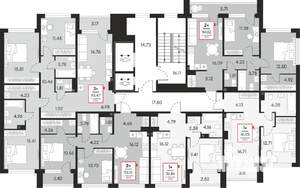 2-к квартира, вторичка, 60м2, 16/21 этаж